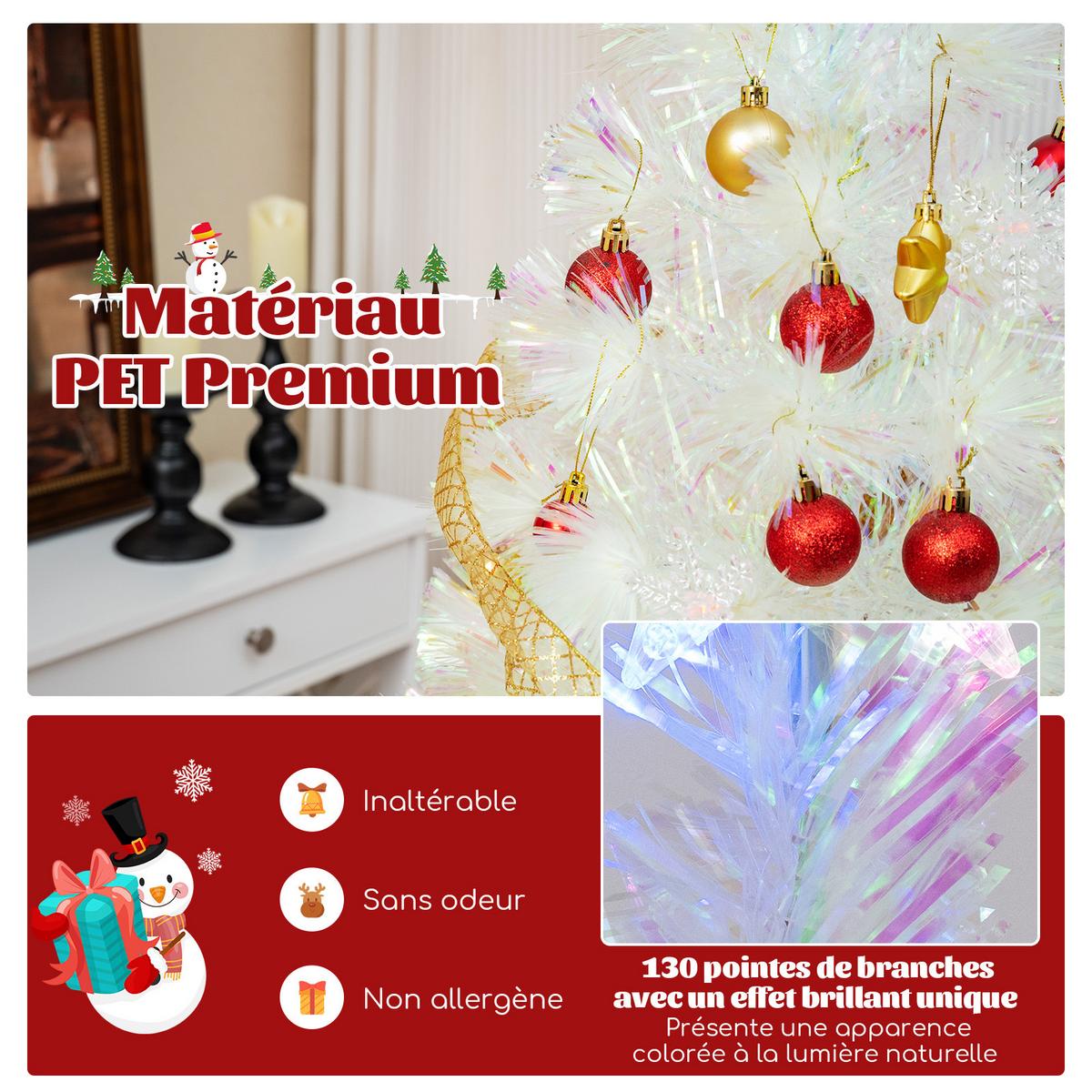 TANNENBAUM Weiß - Weiß, Kunststoff (120cm) - COSTWAY
