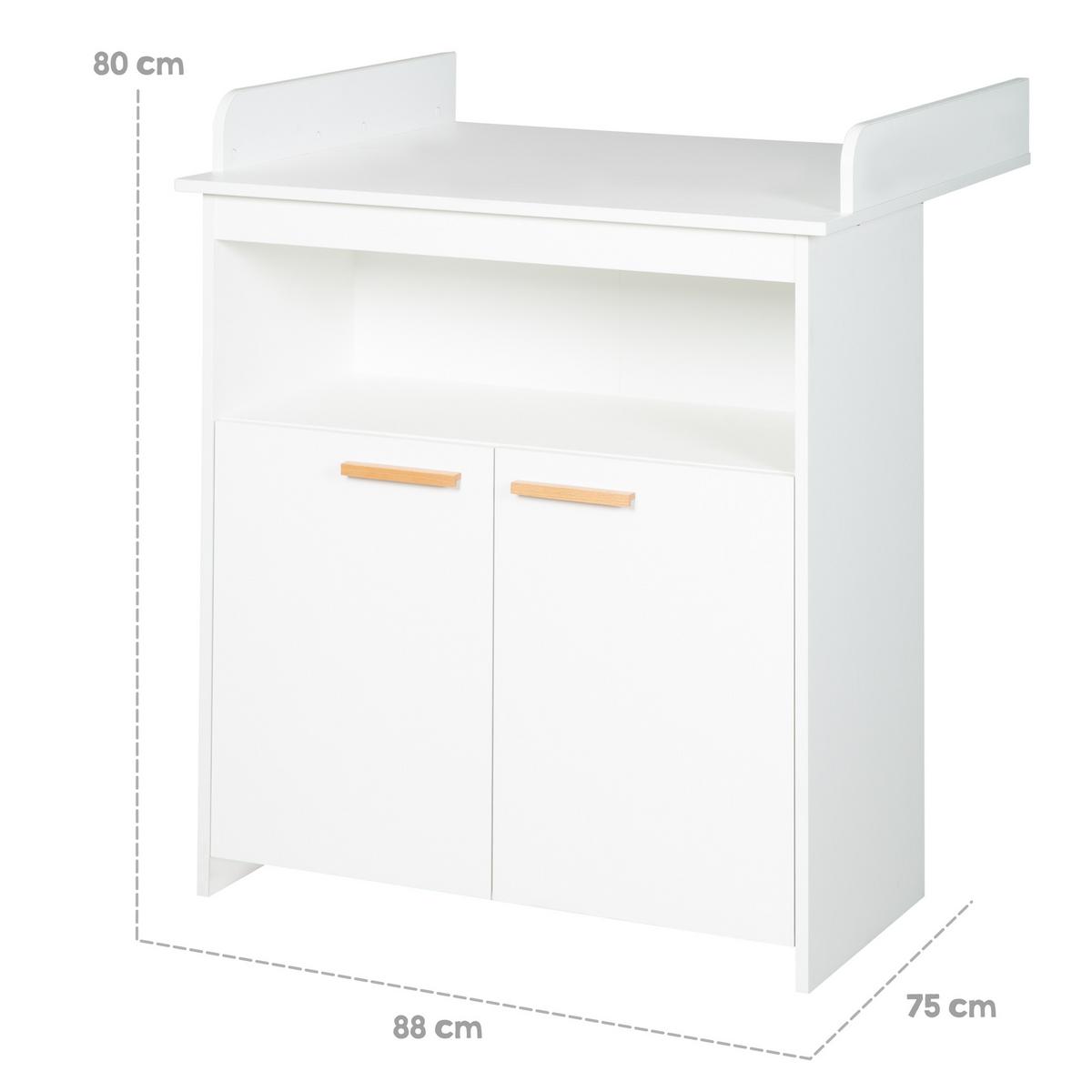 BABYZIMMER-SET Anton 2-teilig - Weiß, Holzwerkstoff (78.5/80/142cm) - Roba