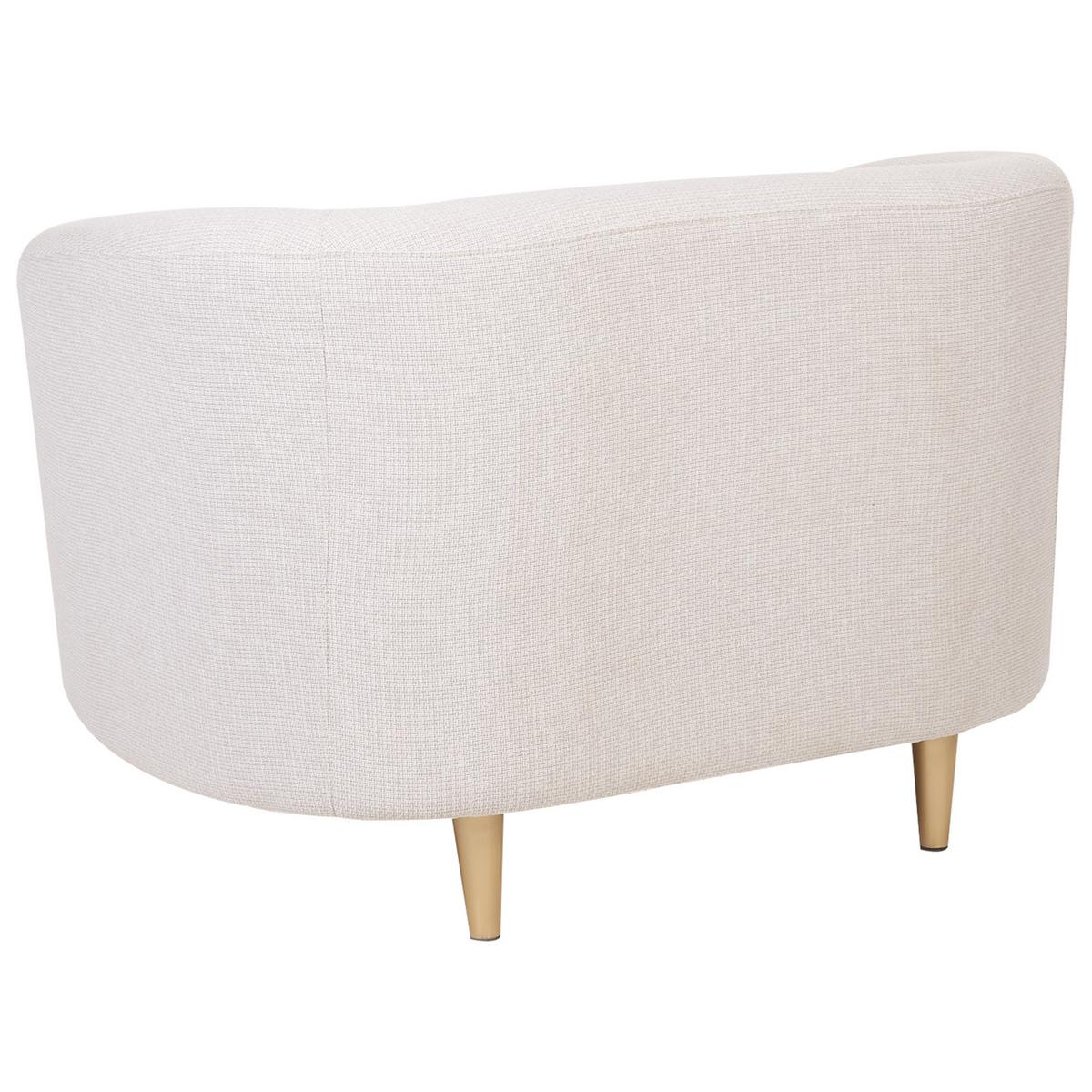 SESSEL Polsterbezug beige/gold Loen - Beige/Goldfarben, Textil (105/79/70cm) - Beliani