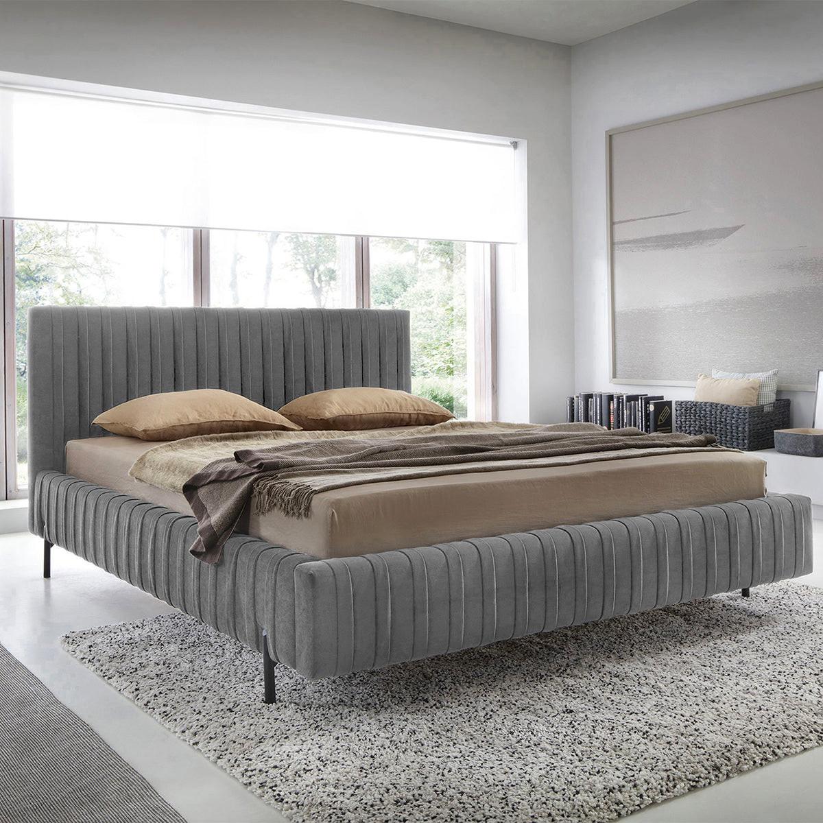 BOXBETT 160/200 Ori Dunkelgrau - Grau, Holz (160/200cm) - Petits-meubles