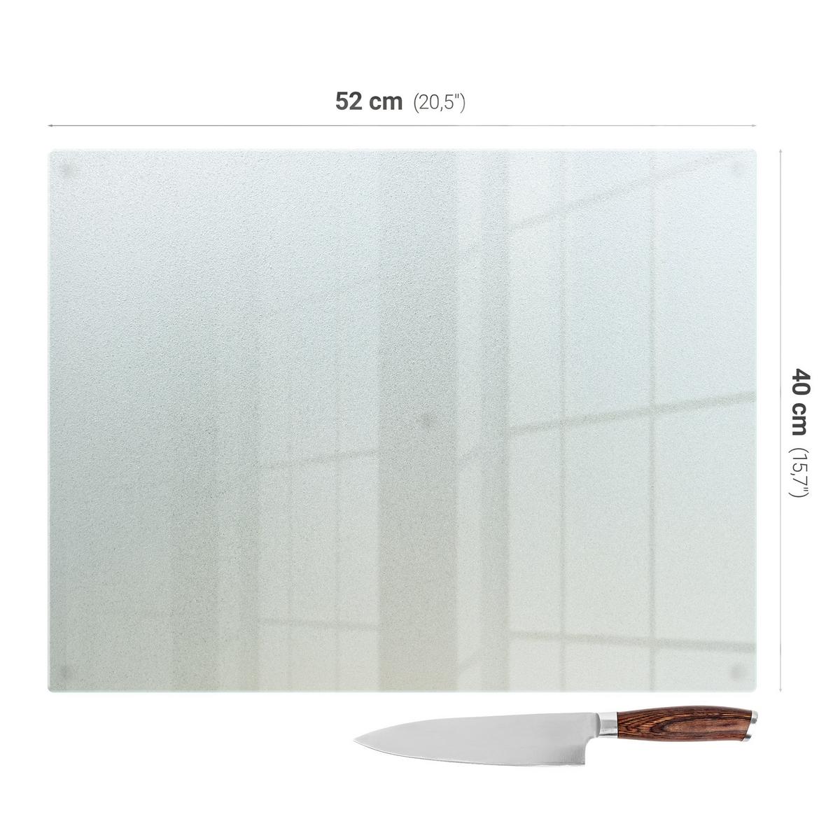 GLASPLATTE 52x40 cm transparent - Transparent, Glas (52/40/0.4cm) - Wallfluent