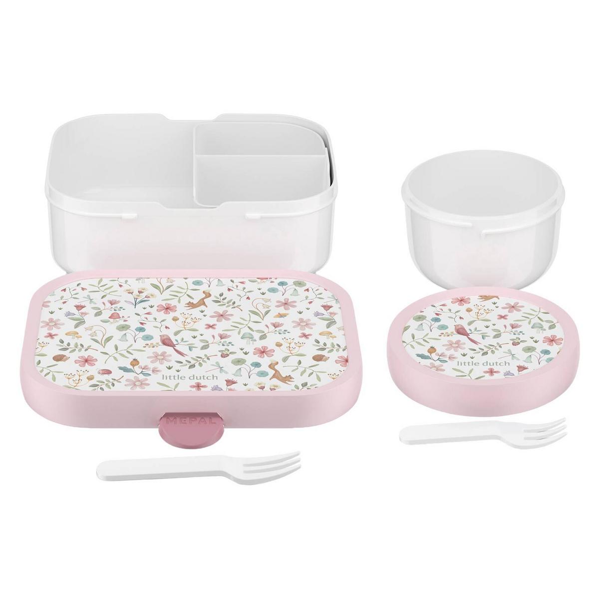 OBST- UND BENTOBOX Campus (2025) Fairy Wonders 300 & 750 ml 2er Set - Weiß/Rosa, Kunststoff (2/2/2cm) - Mepal