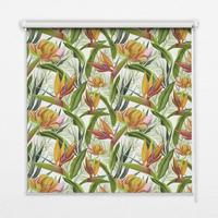 INNENROLLO - Fensterrollo - Rollo - 60x40 cm - Exotische Pflanzen - Grün, Kunststoff (60/140/0.5cm) - TULUP