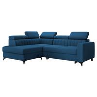 ECKSOFA Milano 2RRLXP, Seite: Links LXP+R+2R - Blau, Holz/Textil (249/195cm) - MIRJAN24