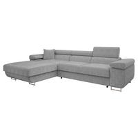 ECKSOFA Torezio Mini Cord, Seite: Links - Grau, Holz/Textil (280/170cm) - MIRJAN24