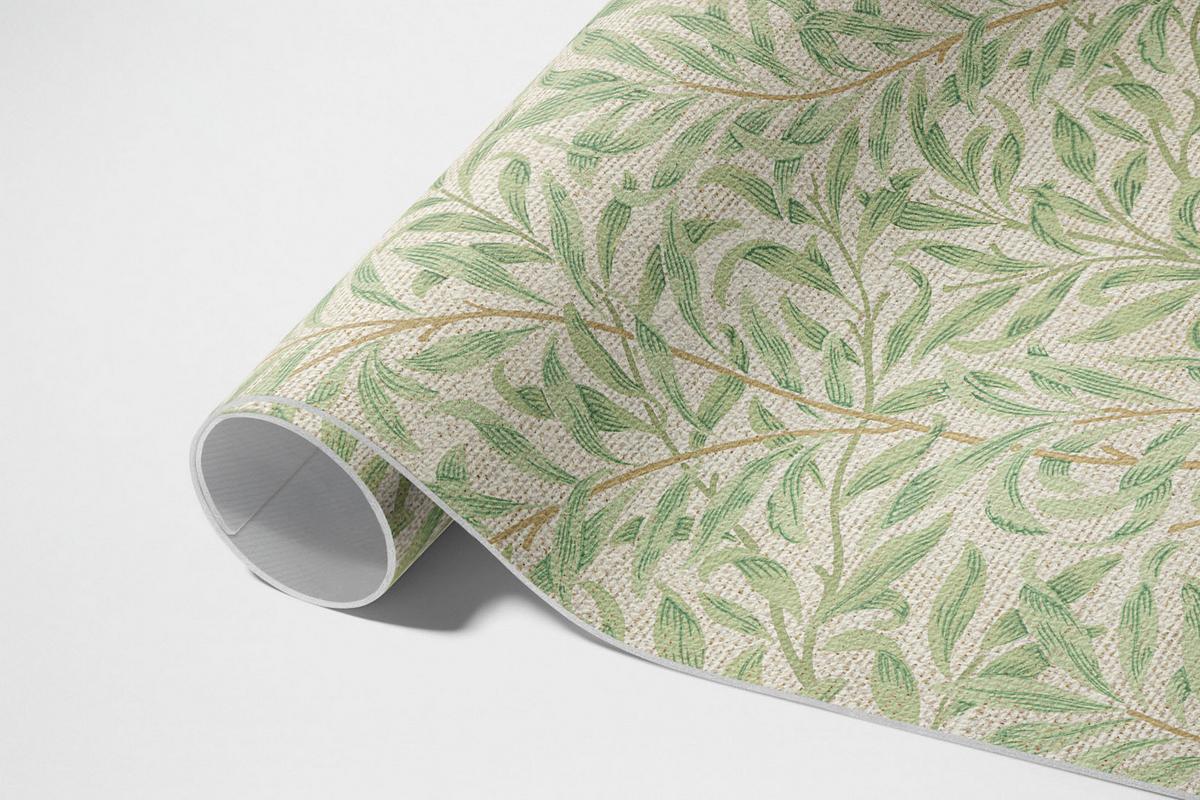 TEPPICH 100x150 cm Blätter Illustration William Morris - Grün, Kunststoff (100/150cm) - Wallfluent