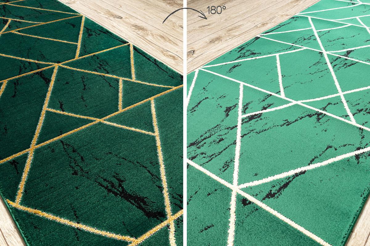 LÄUFER EXKLUSIV EMERALD 80/240 cm - Pastellgrün, Textil (80/240cm) - rugsX
