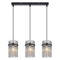 PENDELLEUCHTE BEESKOW Ⅲ 48/5/150 cm - Schwarz, Metall (48/5/150cm) - Nettlife