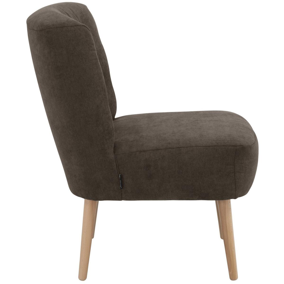 SESSEL Kamle Bezug Flachgewebe Buche natur / schoko - Braun, Kunststoff (68/78/58cm) - 58aufmkessel