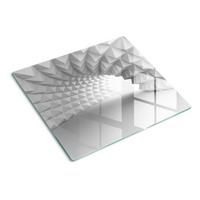 GLASPLATTE 60x52 cm Abstrakter Tunnel - Grau, Glas (60/0.4/52cm) - TULUP