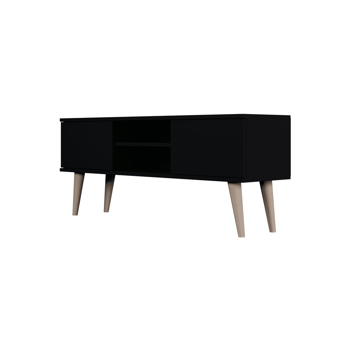 TV-MÖBEL Toronto Schwarz - Schwarz, Holzwerkstoff (120/35/55cm) - Petits-meubles