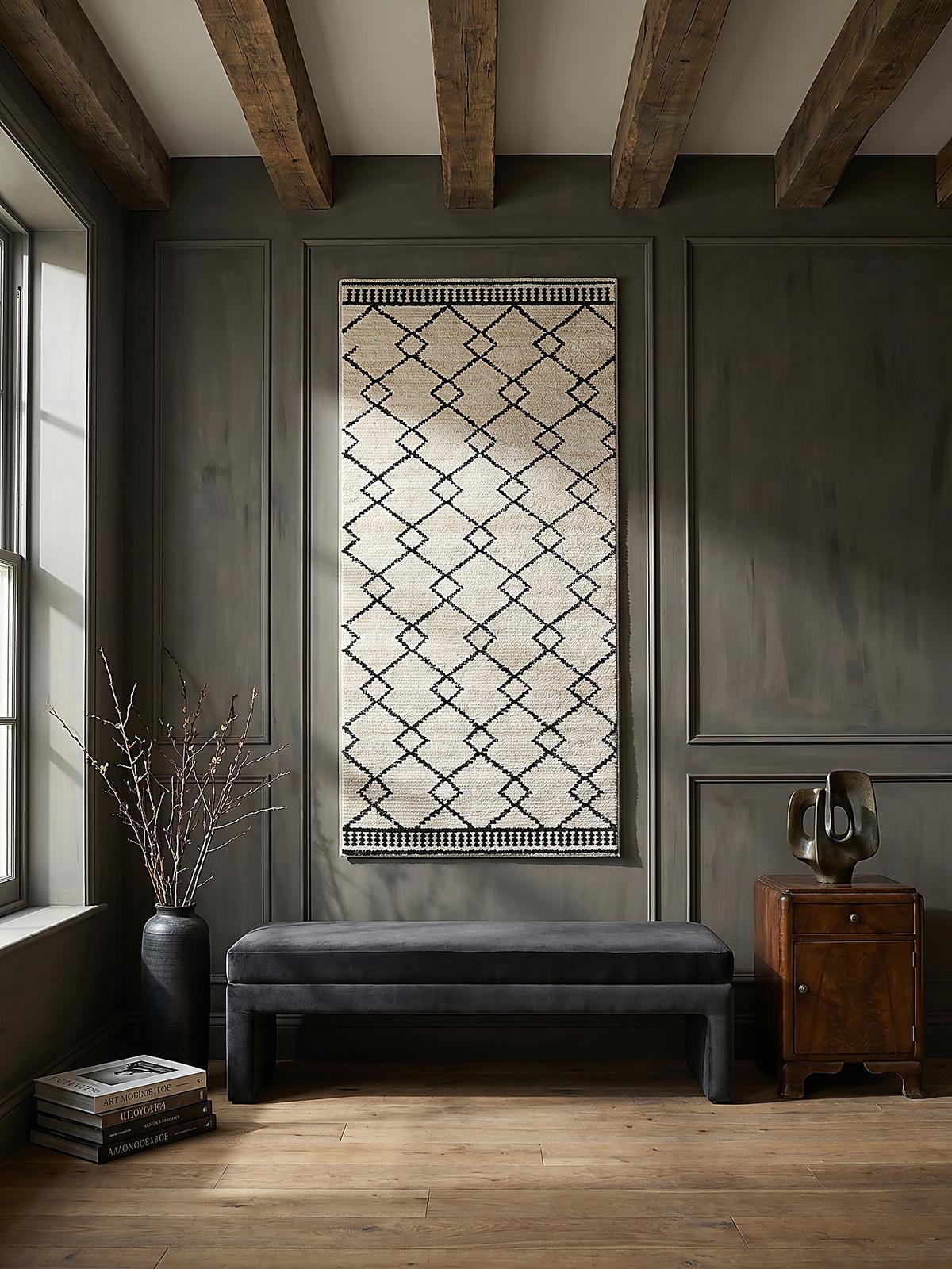KURZFLORTEPPICH PERRAN, im Berber-Stil, Weiß, 80 x 230 cm - Weiß, Textil (230/80cm) - KADIMA DESIGN