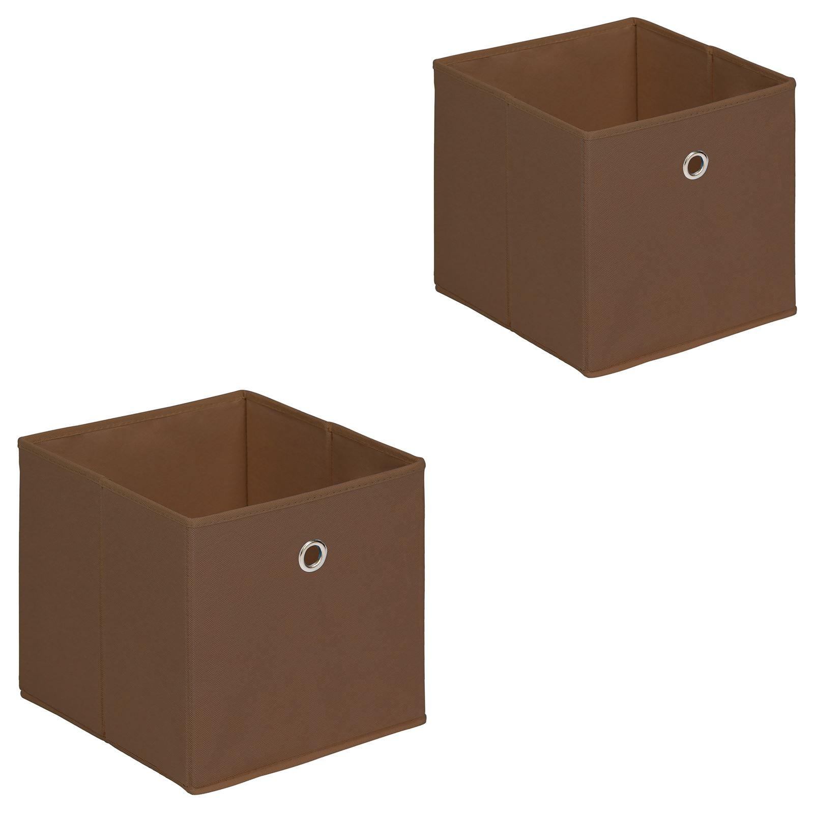 FALTBOX ELA 2er-Set braun - Braun, Textil (27/27/27cm) - IDIMEX
