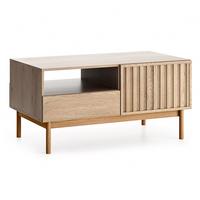 COUCHTISCH Santarco 2T 2S Eiche Cremona 106/53/64 cm – 2 Türen 2 Schubladen - Eichefarben, Holz/Holzwerkstoff (64/106/53cm) - AX Living