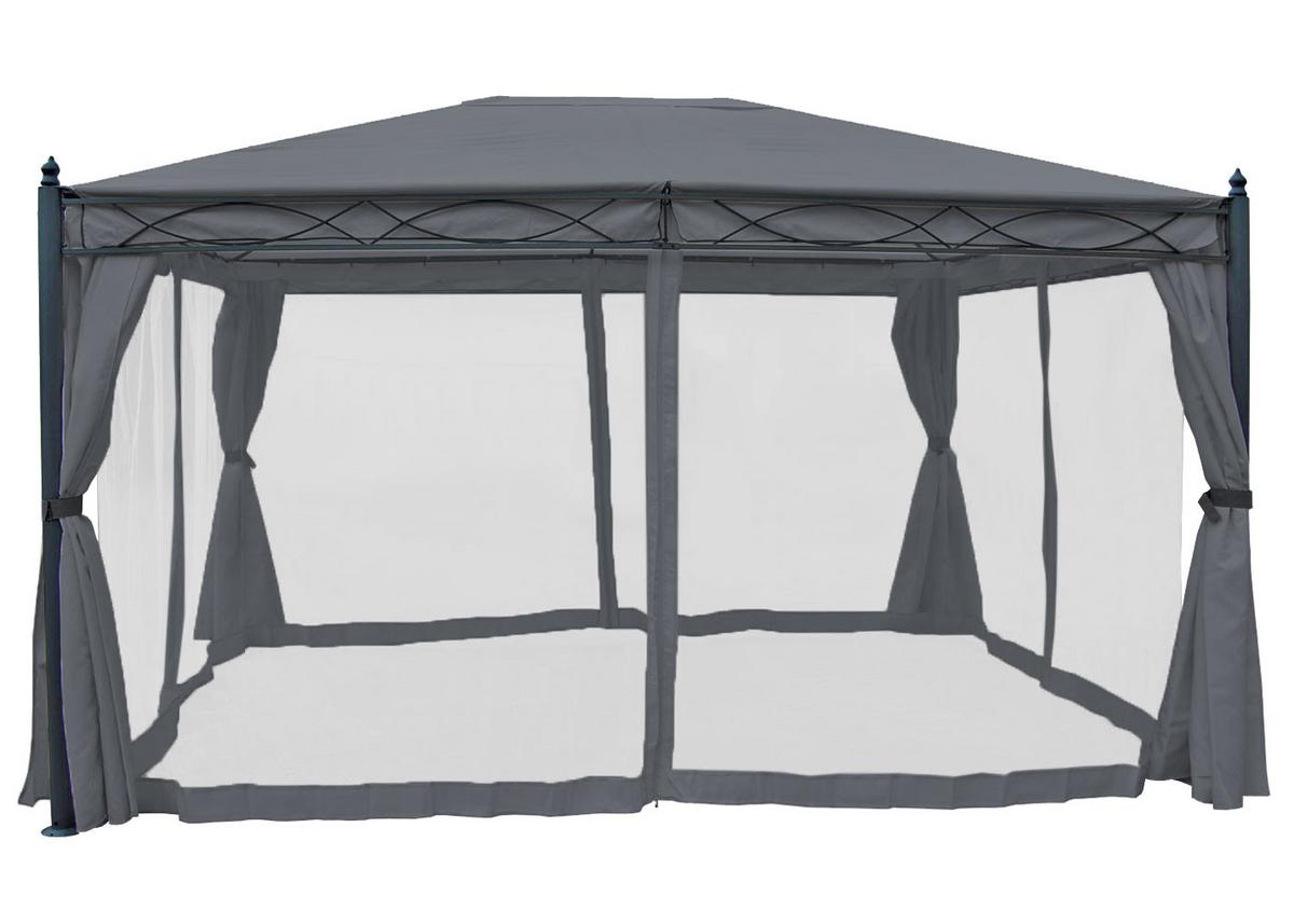 PERGOLA CALPE I Grau - Grau, Metall (394/273/294cm) - MCW
