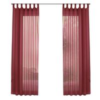 SCHLAUFENGARDINEN Voile 2er Set 175x140 cm Bordeaux - Bordeaux, Textil (140/175cm) - Gardinenbox.eu