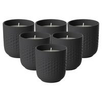 DUFTKERZEN PERLE ADVENTURE Manufacture Collier Noir schwarz 6er Set - Schwarz, Naturmaterialien/Keramik (9cm) - Villeroy & Boch