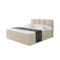 BOXBETT mit Matratze H4 - NINA - 180x200 cm Dunkelbeige - Baltimorefarben, Holzwerkstoff (180/200cm) - ALTDECOR