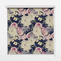 INNENROLLO - Fensterrollo - Rollo - 120x140 cm - Rosen - Weiß, Kunststoff (120/140/0.5cm) - TULUP
