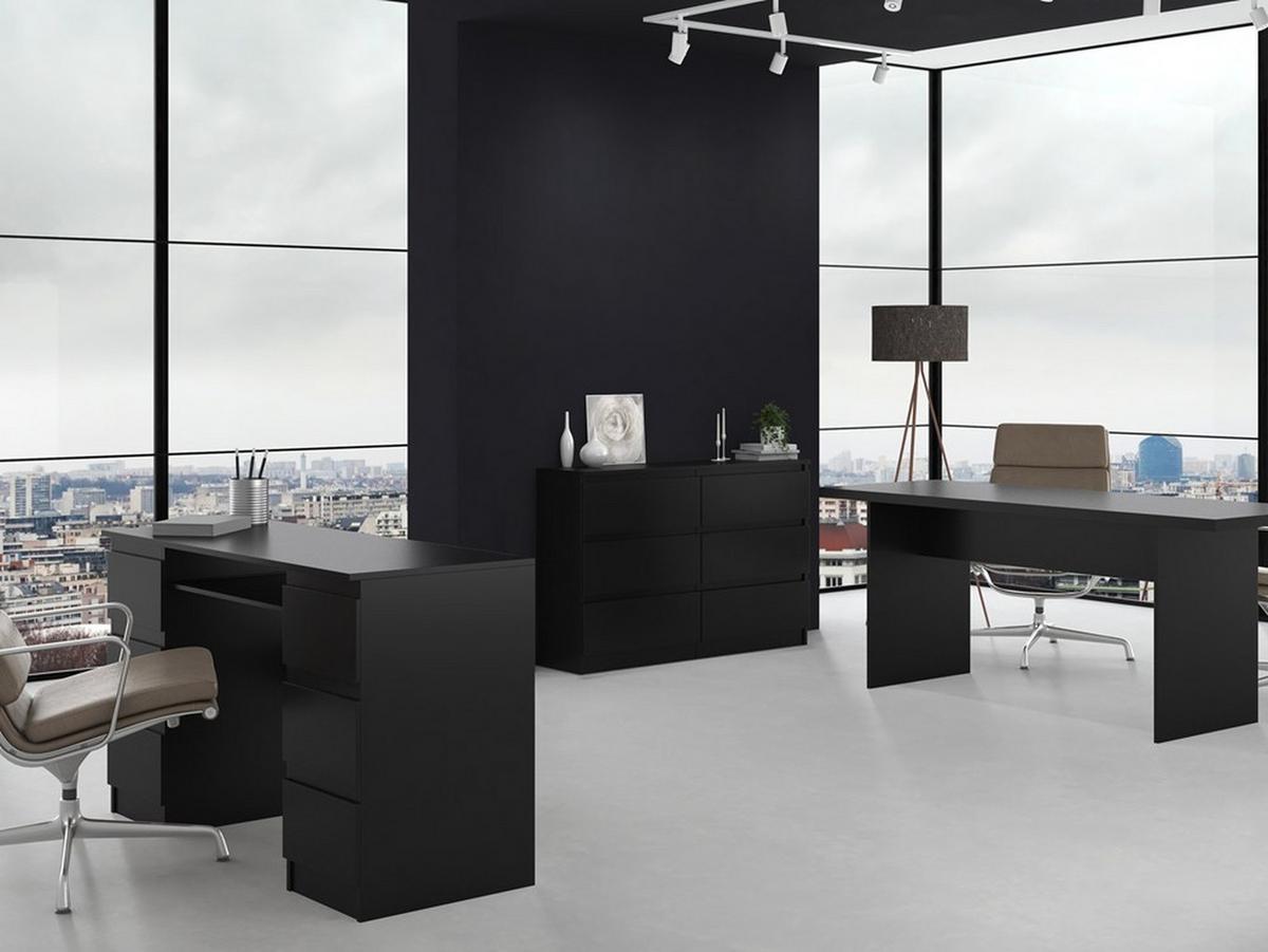 KOMMODE Schwarz 120/75/30 - Schwarz, Holzwerkstoff (120/75/30cm) - RAUMHIRSCH FURNITURE