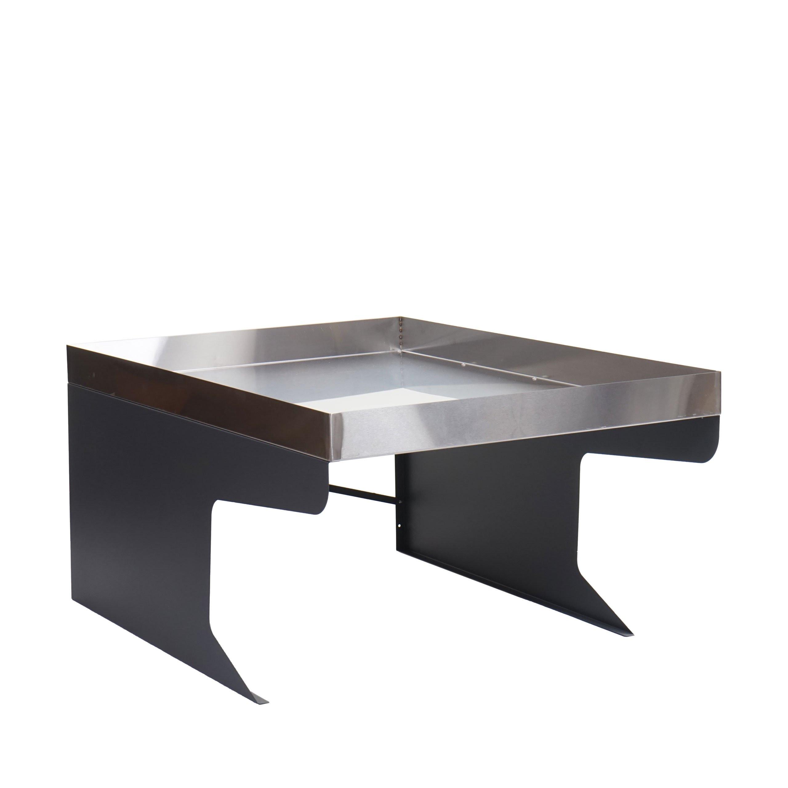XL-MÄHROBOTERGARAGE PFLANZKASTEN Silber, Grau - Silberfarben/Grau, Metall (70/47/100cm) - MCW