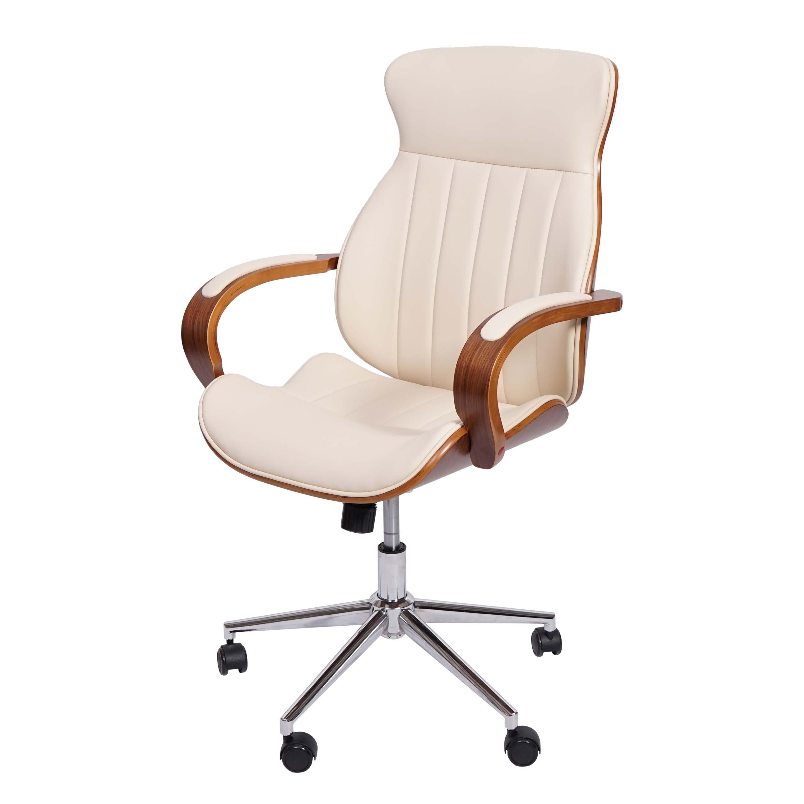 BÜROSTUHL Cremeweiß - Weiß, Holz (63/109/64cm) - MCW