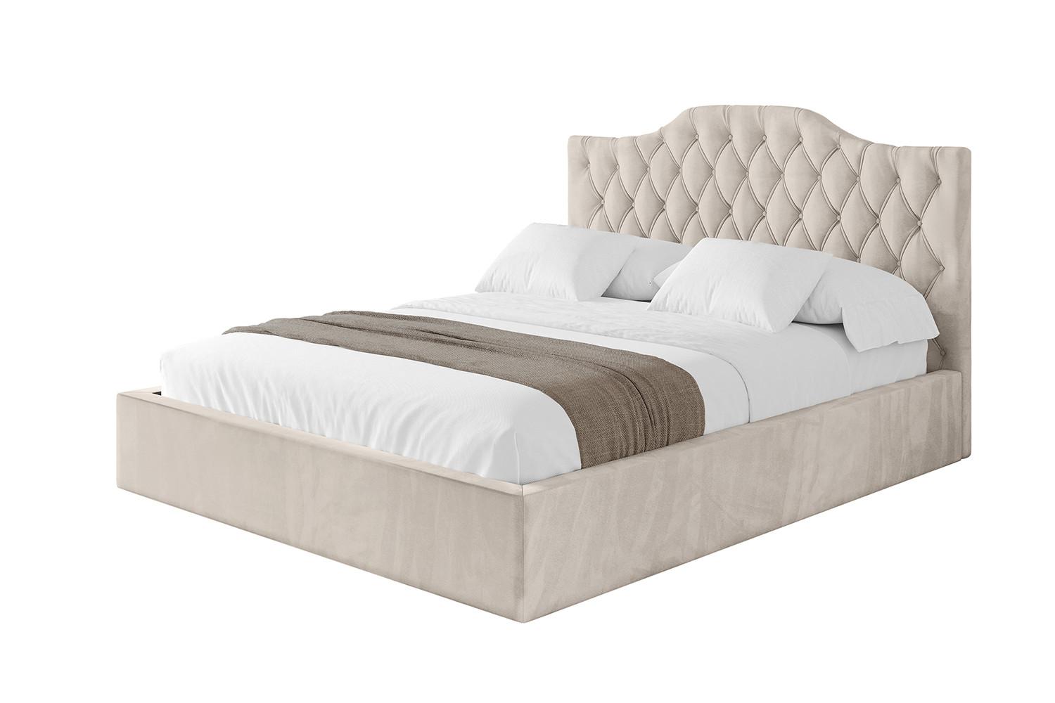 POLSTERBETT mit Bettkasten und Lattenrost, Bett mit Matratze H3/H4 - FALIO 160x200 Beige - Beige, Holzwerkstoff/Textil (160/200cm) - ALTDECOR