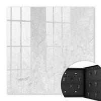 SCHLÜSSELBOX Schwarz 30x30 cm- Türöffnung nach rechts - Zarter Stein - Weiß, Metall (30/30/5cm) - TULUP