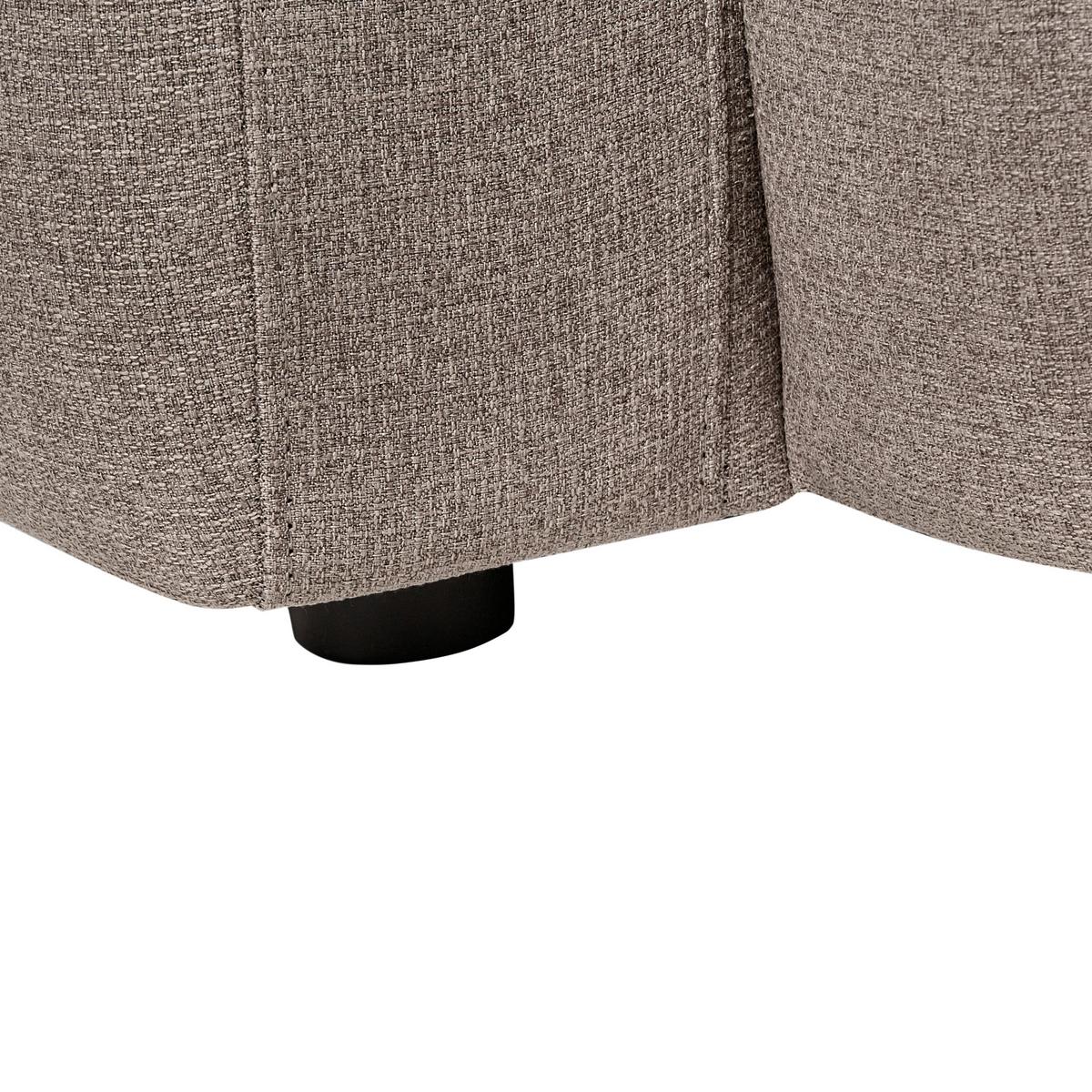 3-SITZER-SOFA Stoff Taupe Afoss - Taupe, Textil (195/71/94cm) - Beliani
