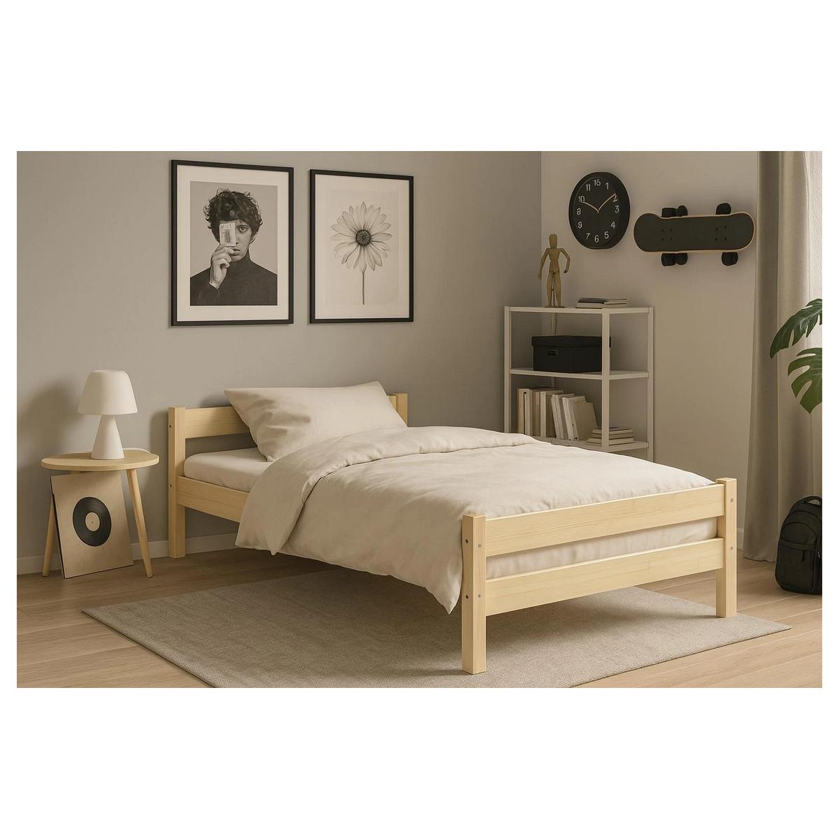 KINDERBETT 80/90 -160/180/200 cm - Akaziefarben, Holzwerkstoff (80/180cm) - RAUMHIRSCH FURNITURE