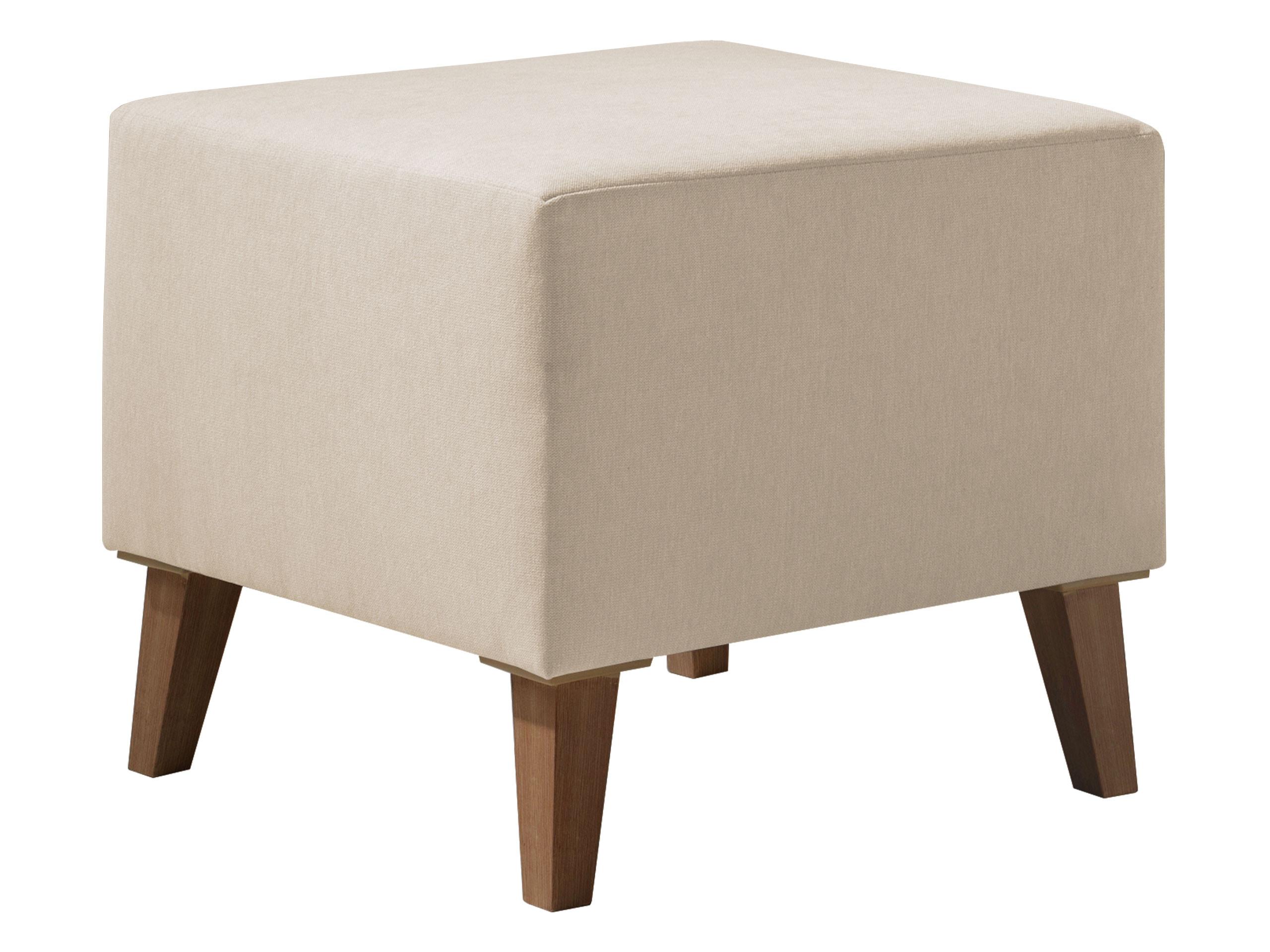 POLSTERHOCKER Oviedo - Naturfarben, Holz/Kunststoff (51/45/51cm) - MIRJAN24