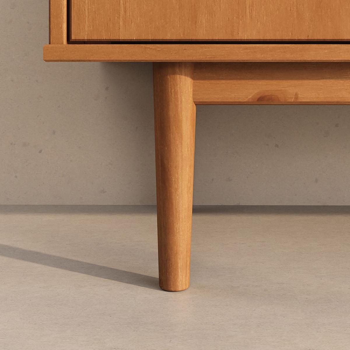 SIDEBOARD TECCA Eiche - Eichefarben, Holz (145/71/43cm) - IDIMEX
