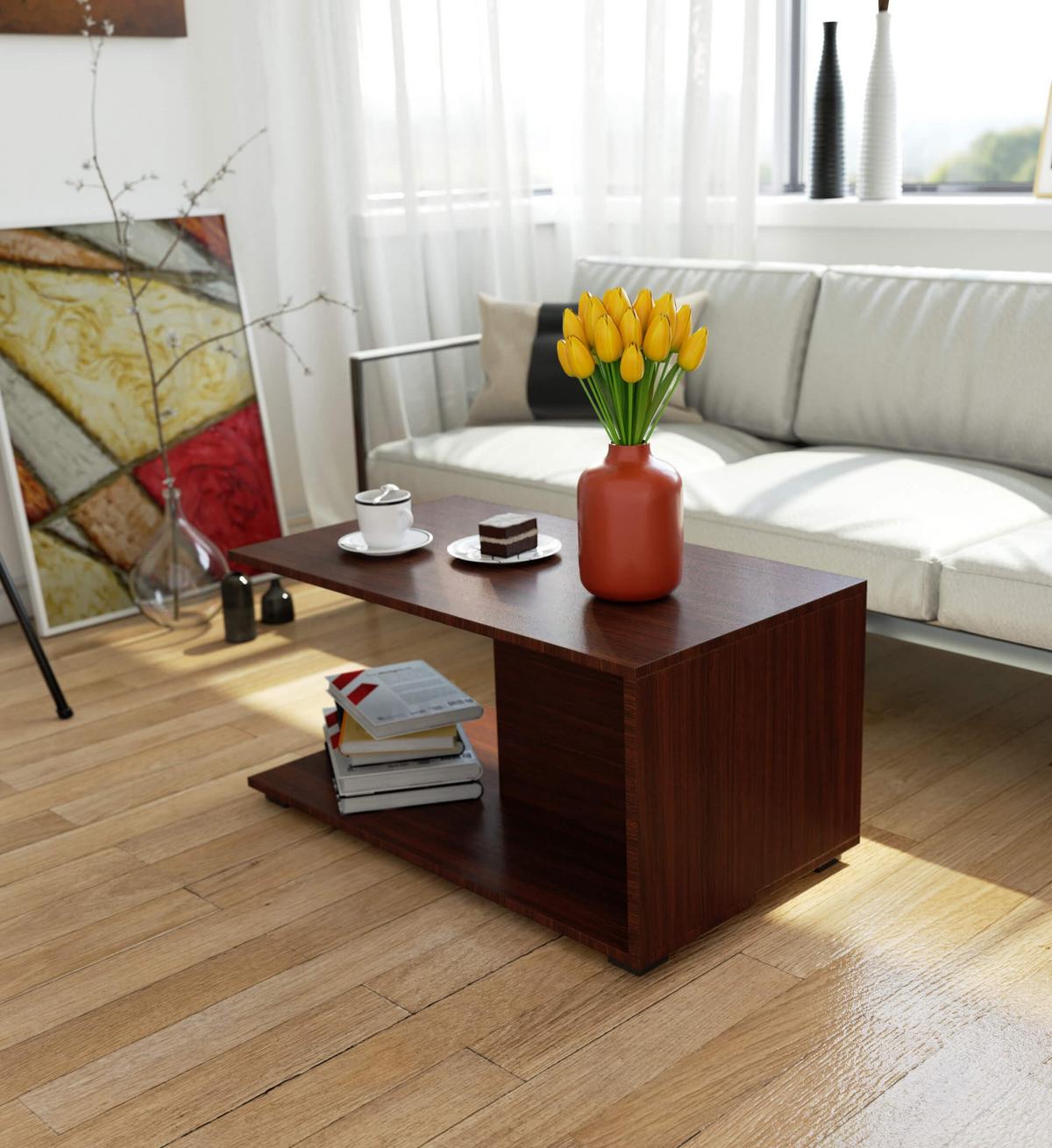 COUCHTISCH Dunkelbraun 45/90/50 - Dunkelbraun, Textil (50/90/45cm) - RAUMHIRSCH FURNITURE