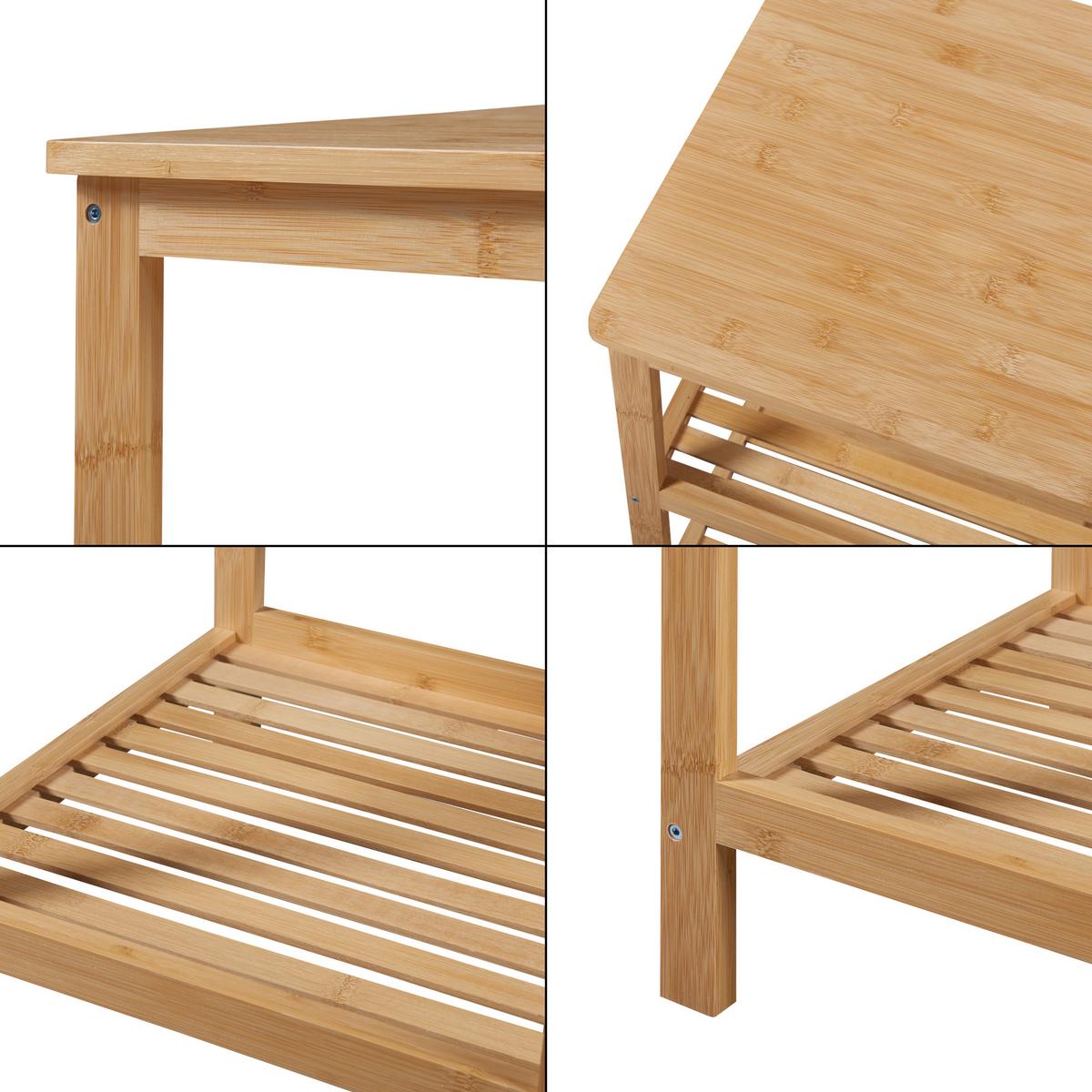 STANDREGAL Ikerasak - Naturfarben, Holz (40/60/40cm) - [en.casa]