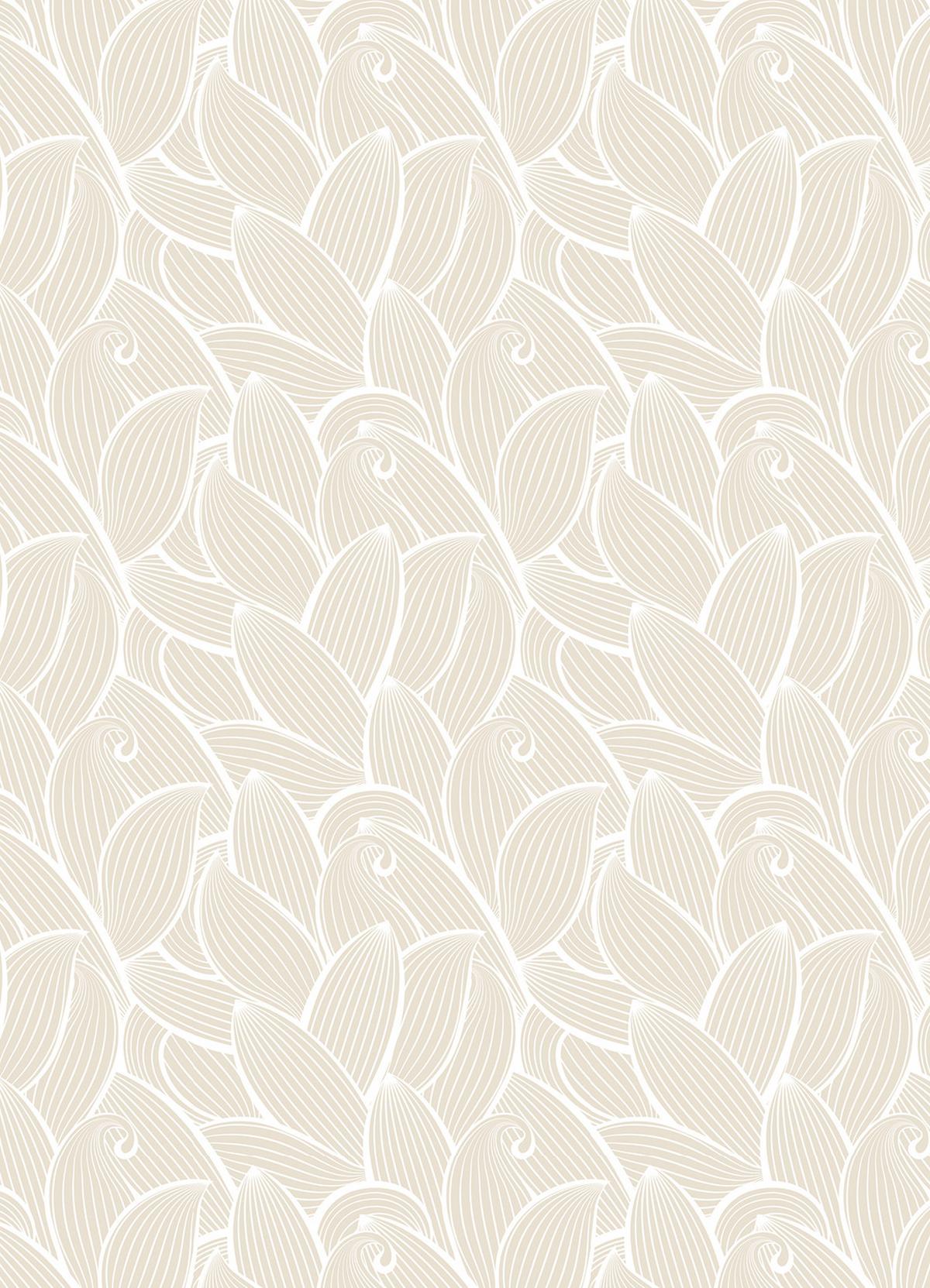 VERDUNKELUNGSROLLO 130x180 cm Blätter - Grau, Textil (130/80cm) - TULUP
