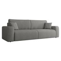 SCHLAFSOFA Piano - Schwarz/Grau, Holz/Kunststoff (245/82/92cm) - MIRJAN24