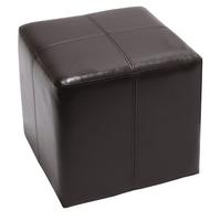 SITZHOCKER Braun - Braun, Leder (36/36/36cm) - MCW