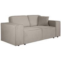 2-SITZER SOFA Pedro ohne Schlaffunktion cappuccino - Schwarz/Cappuccino, Textil (185/75/88cm) - Beautysofa