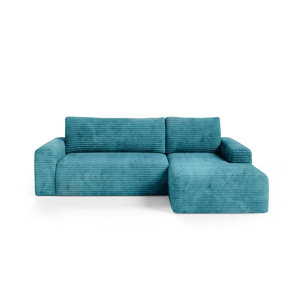 ECKSOFA Romeo 3 Sitzplätze Blau - Blau, Holz (268/163cm) - Petits-meubles