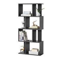 BÜCHERREGAL Brattahlid - Dunkelgrau, Holzwerkstoff (60/130/24cm) - [en.casa]