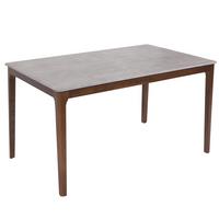ESSZIMMERTISCH rechteck Grau - Braun/Grau, Holz (80/135/76cm) - MCW