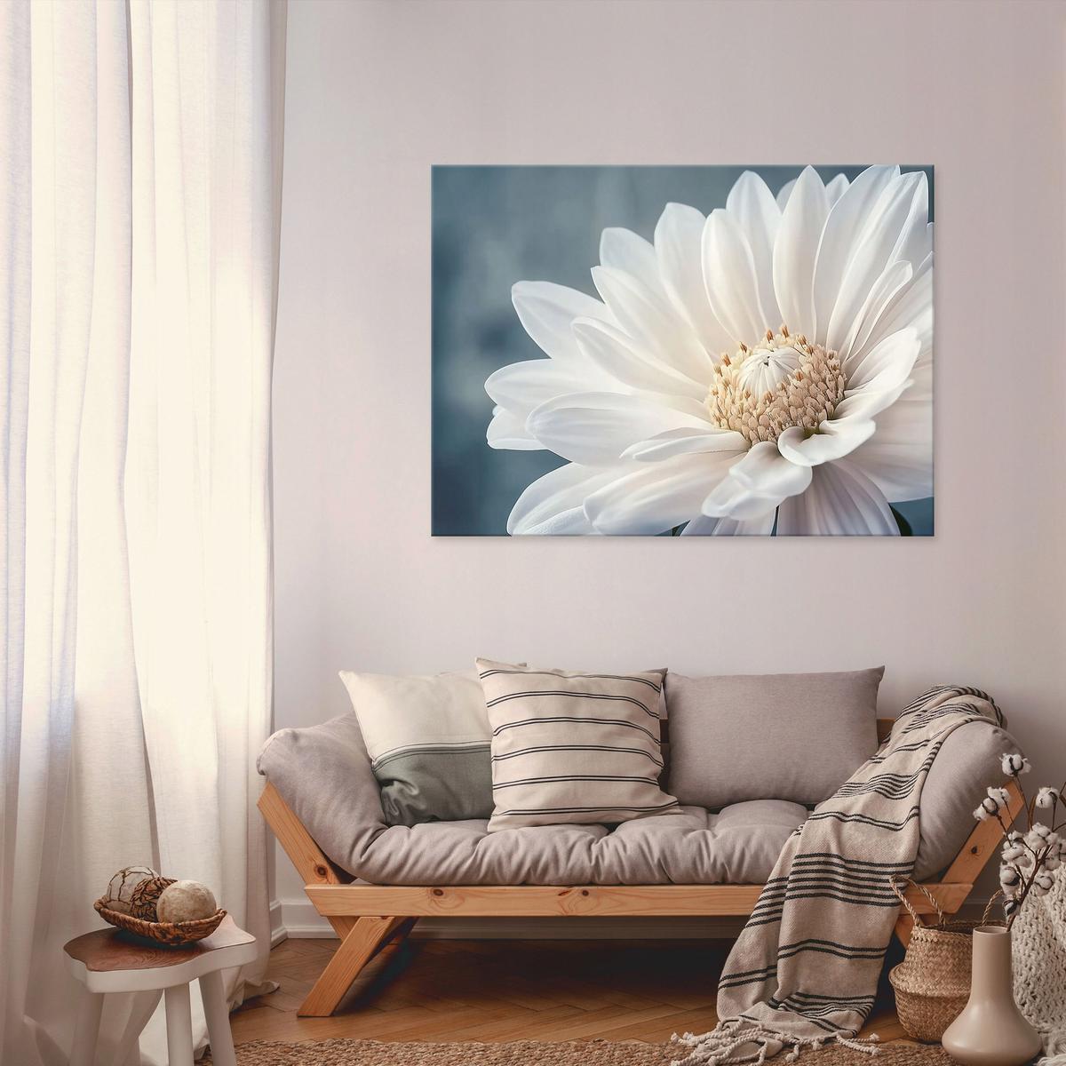 WANDBILD Blumen Abstrakt Wohnzimmer 100x70 - Multicolor, Holzwerkstoff (100/70cm) - Wallarena