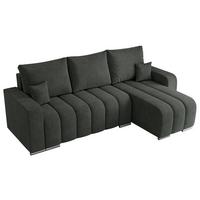ECKSOFA KIRASSO L Dunkelgrau Stukture - Dunkelgrau/Grau, Textil (245/147cm) - MKS