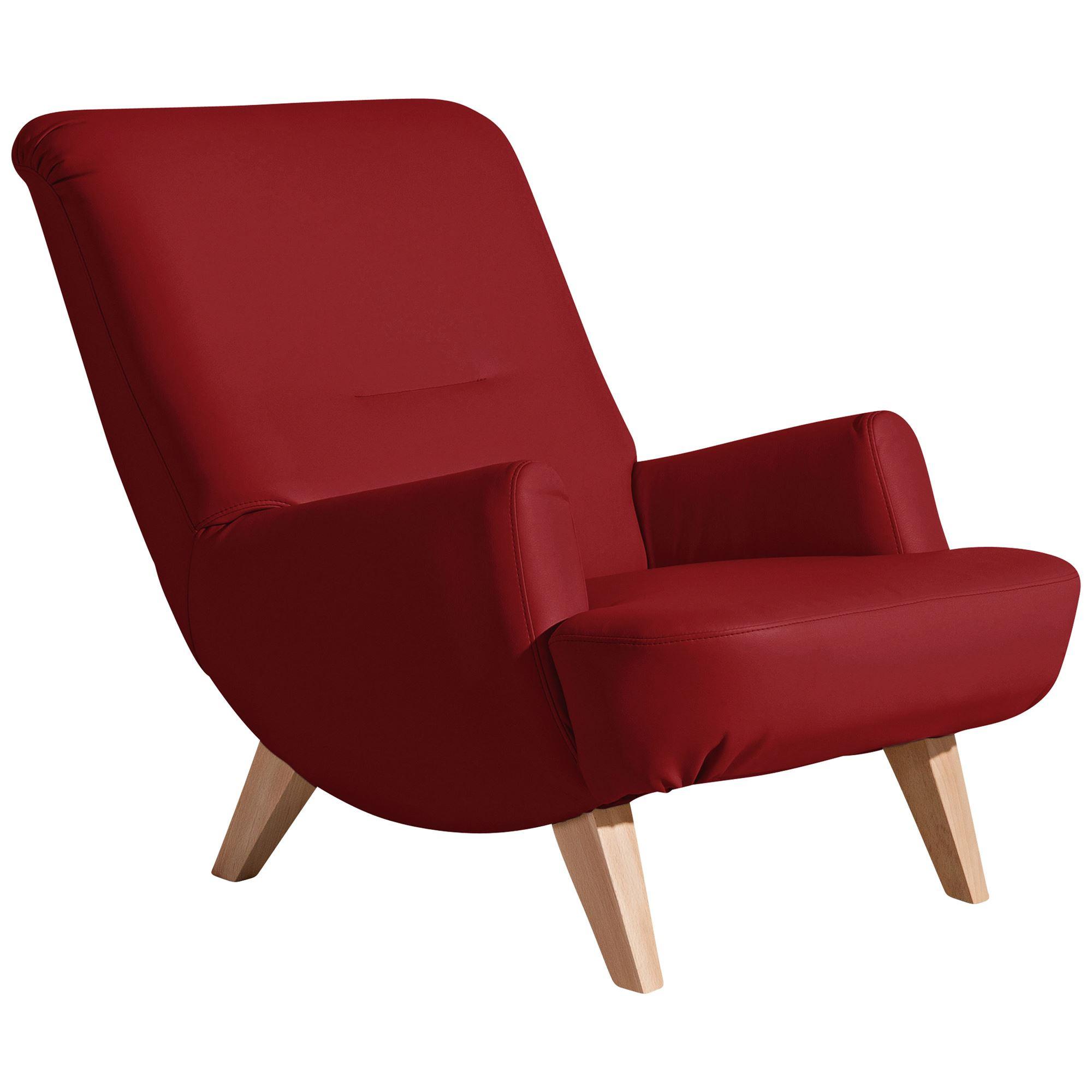 COCKTAILSESSEL Kajsa Kunstleder chilli - Kirschrot, Kunststoff (71/80/101cm) - 58aufmkessel