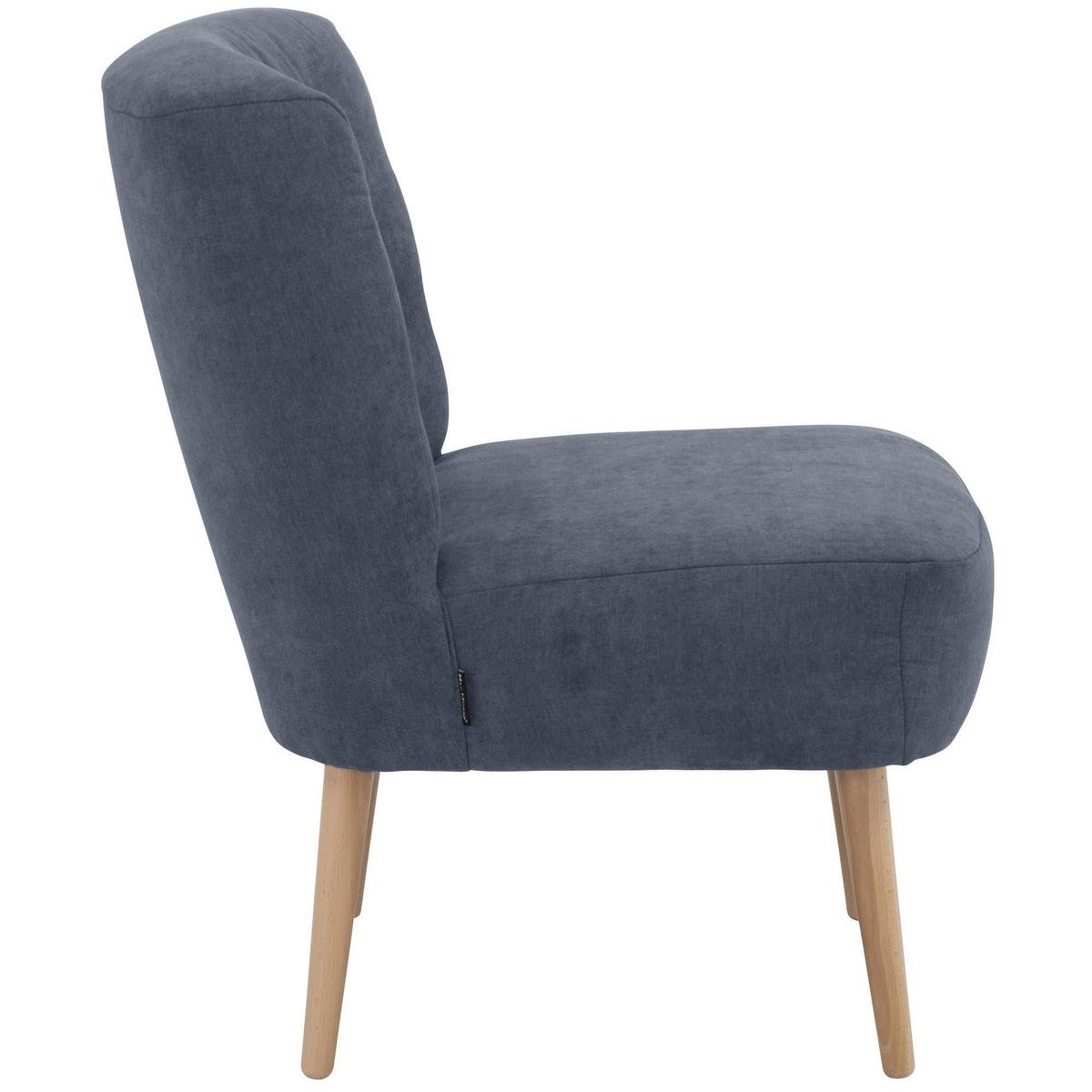 SESSEL Kamle Bezug Flachgewebe Buche natur / blau - Blau, Kunststoff (68/78/58cm) - 58aufmkessel