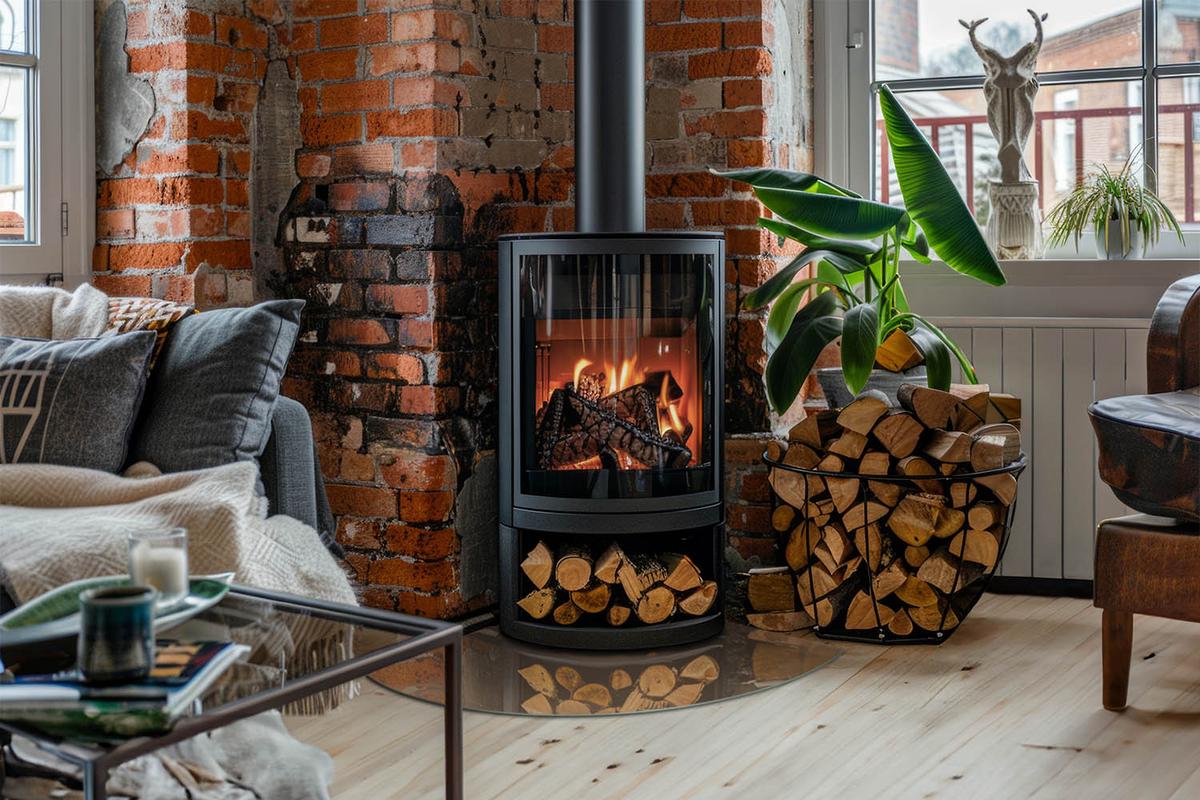 GLASPLATTE für Kamin 100x100 cm - Braun, Glas (100/100/0.4cm) - TULUP