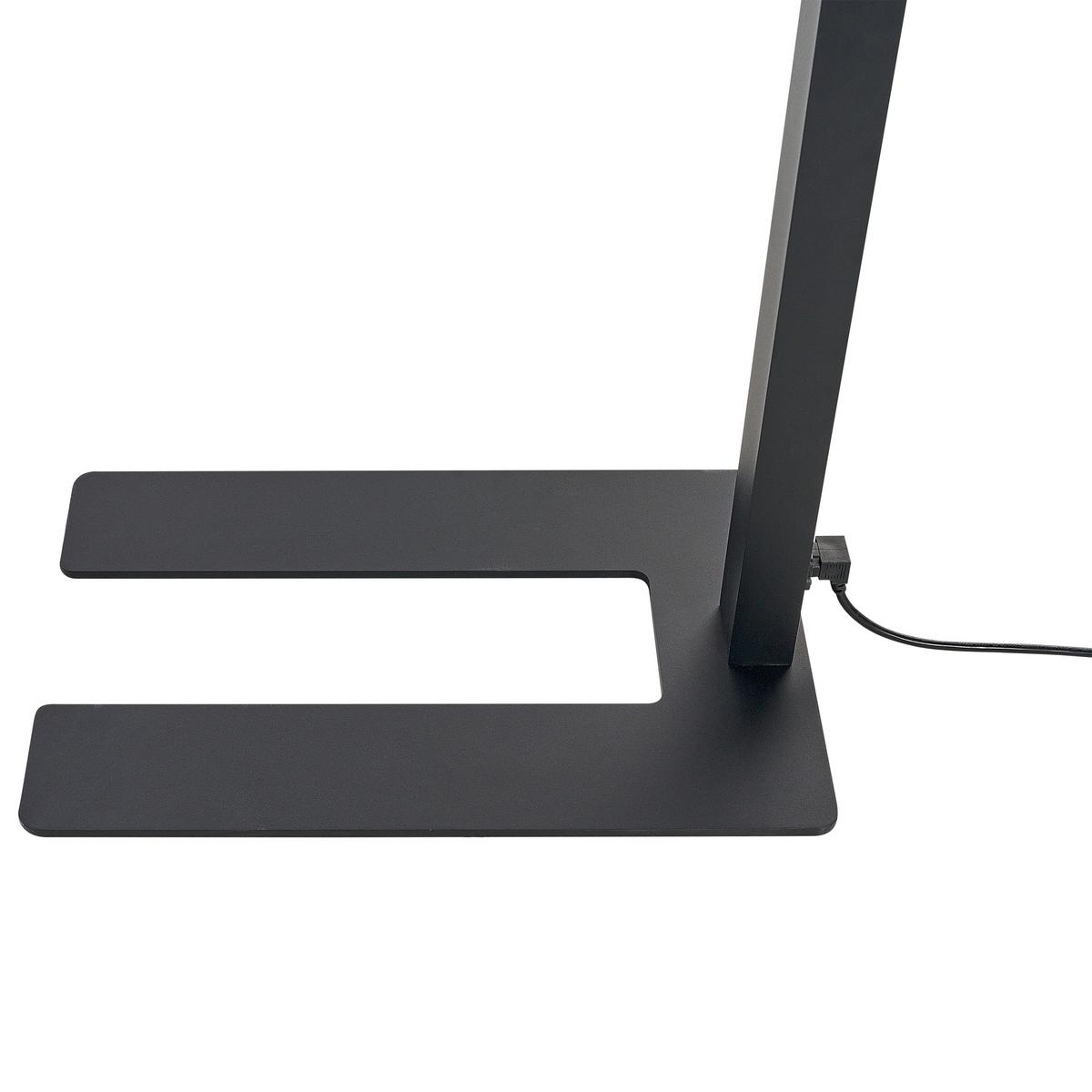 STEHLAMPE Mensa 30/121/194 cm - Schwarz, Metall (30/121/194cm) - Beliani
