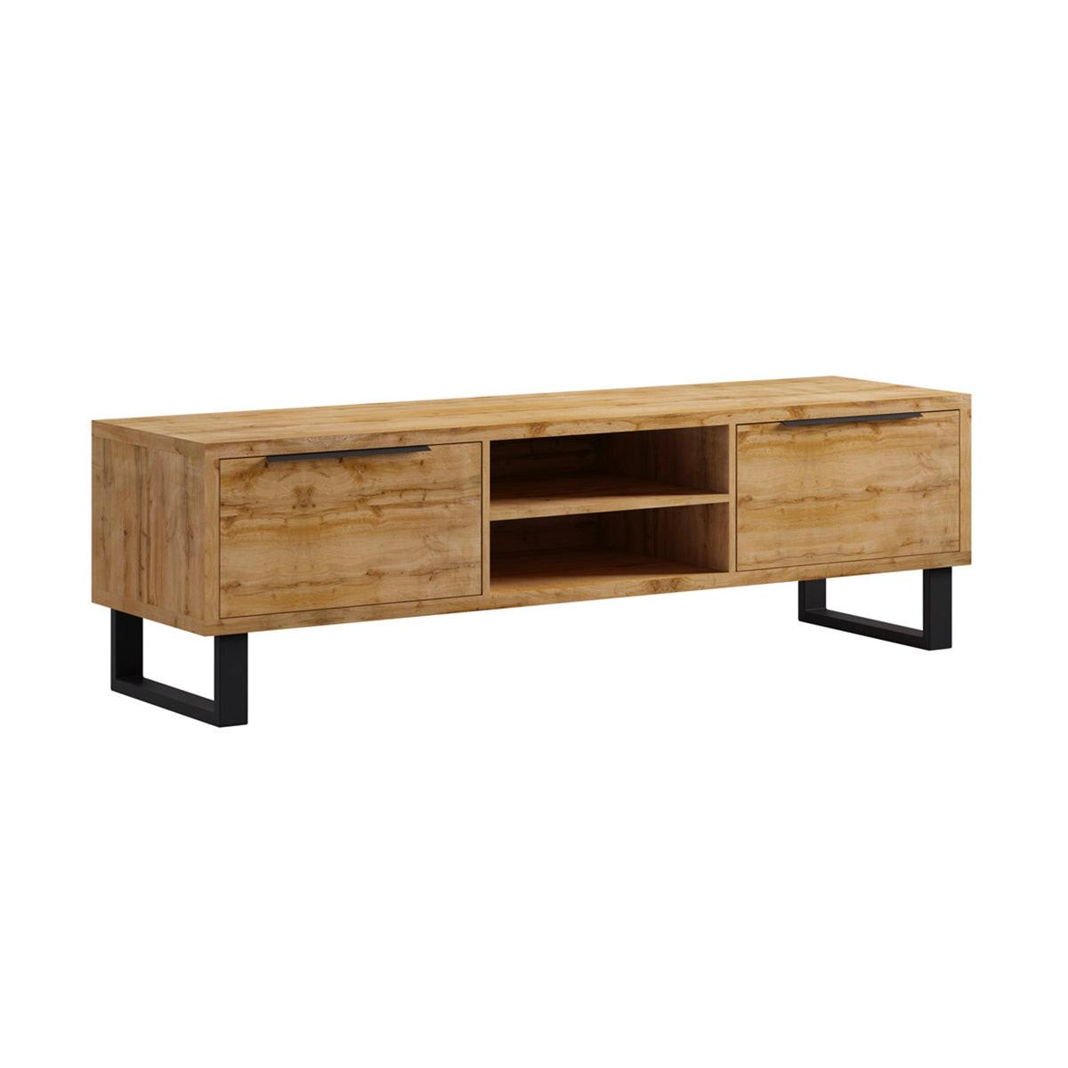 TV-MÖBEL Eden Holz und Metall - Braun, Holzwerkstoff (180/50/50cm) - Petits-meubles