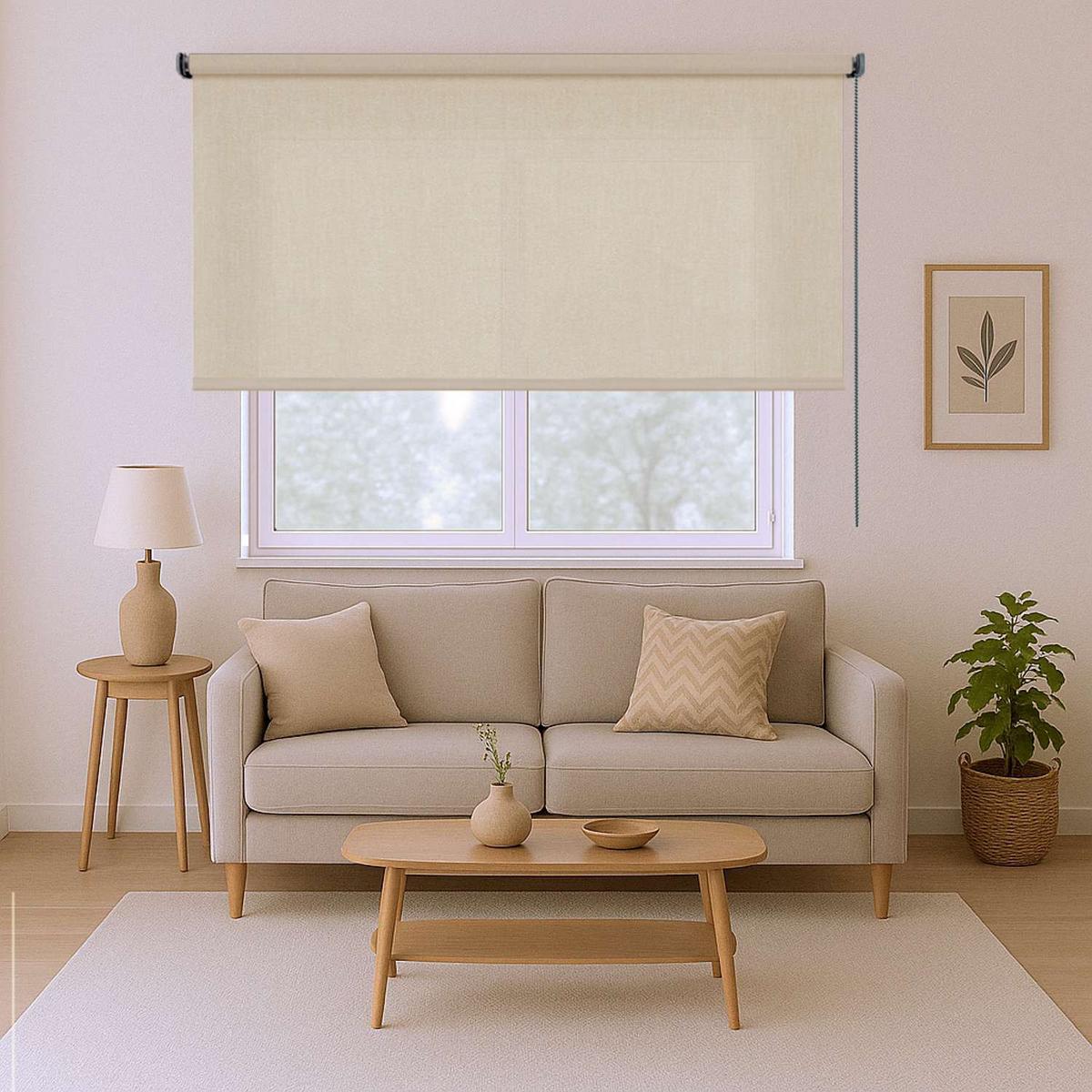 ROLLO | Deco Beige, 100 cm x 250 cm - Beige, Kunststoff (100/250cm) - STORESDECO
