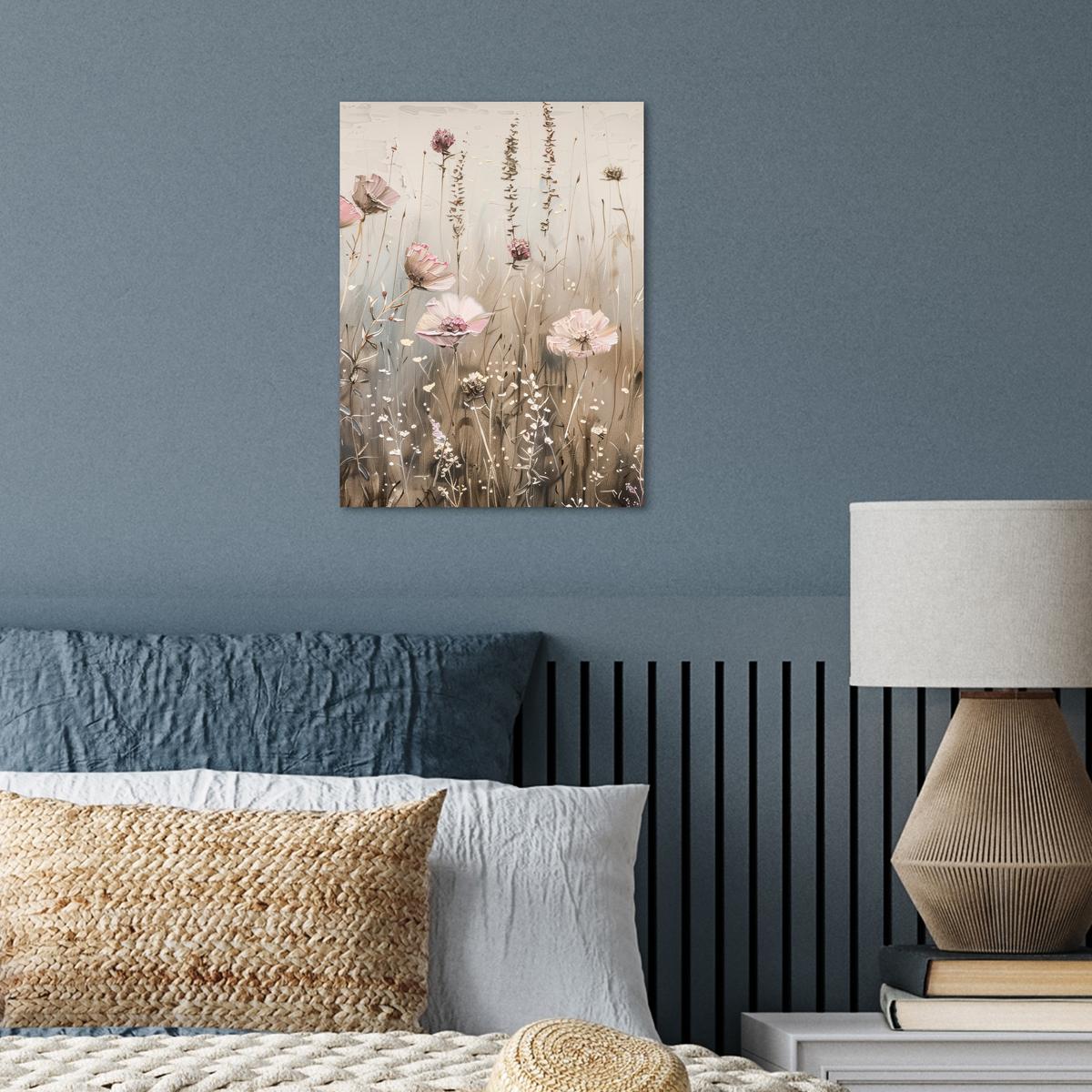 POSTER Blumen - Rosa - Modern - Beige Wandbilder 30x40 cm - Beige, Papier (30/40/0.1cm) - MuchoWow
